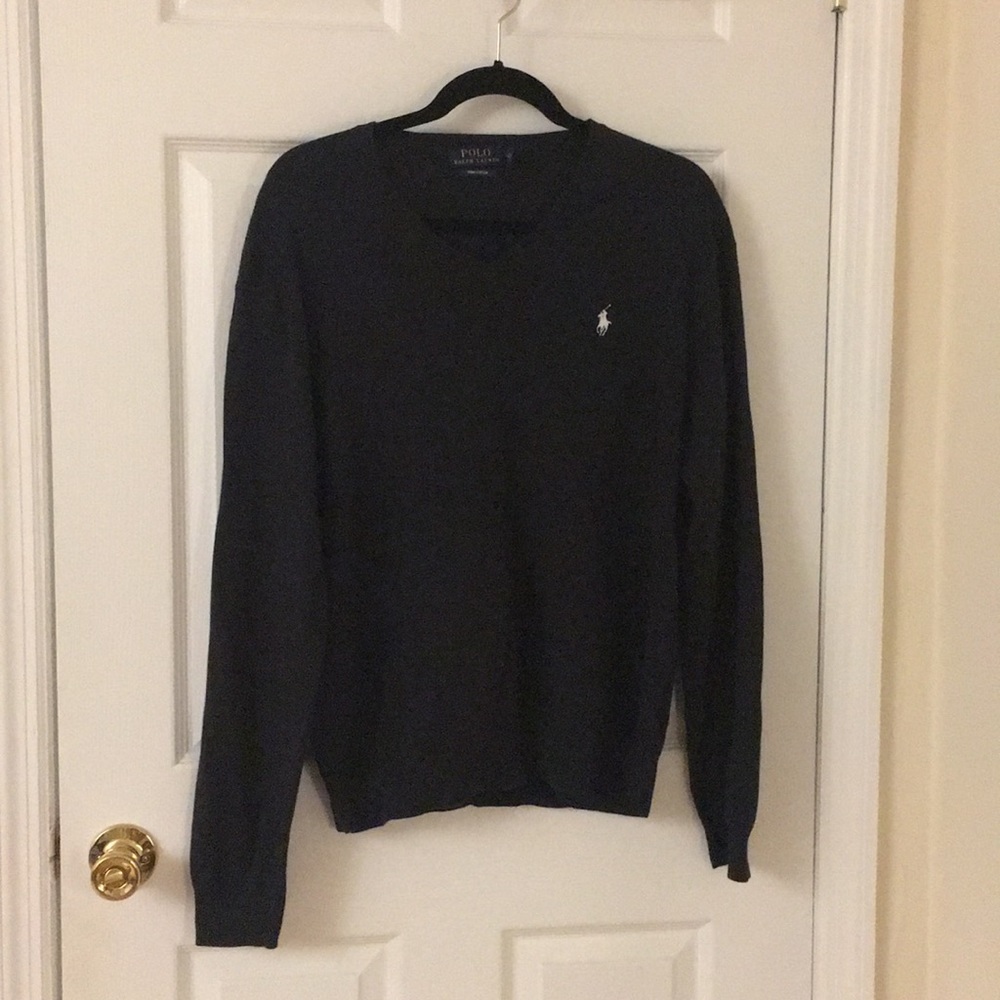 Men’s Black Polo Ralph Lauren V Neck Sweater